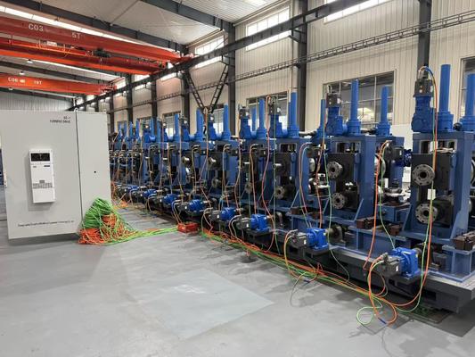 ZY20 HF ওয়েল্ডিং টিউব মিল মেশিন φ10-26mm গোলাকার ইস্পাত পাইপ 0.4-1.5mm 100kW সলিড স্টেট লাইন