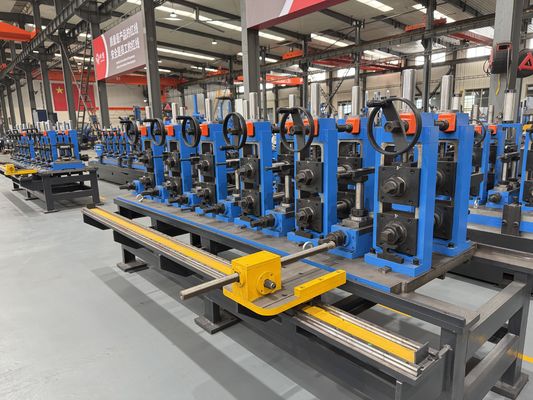 ASTM A53 স্টেইনলেস স্টিল পাইপ মিলের সরঞ্জাম 120M/মিনিট