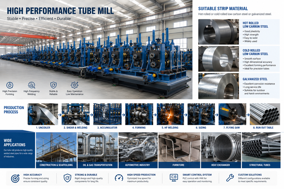 Pneumatic Double Mandrel Uncoiler ZY16 Tube Mill Machine Φ8-18mm Pipe Making